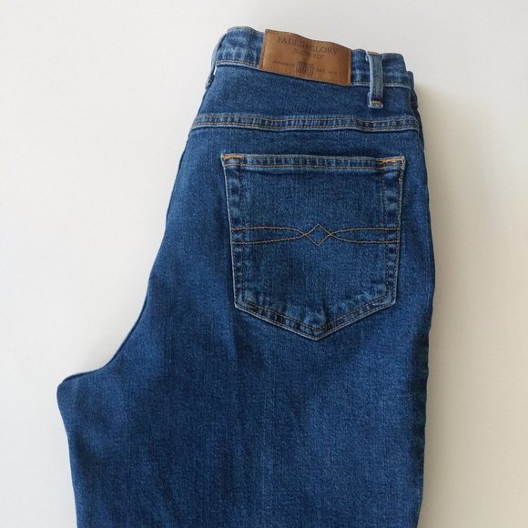 FADED GLORY Womens High Rise Jeans Straight Leg Stonewashed Cottagecore Weekend - Picture 2 of 7